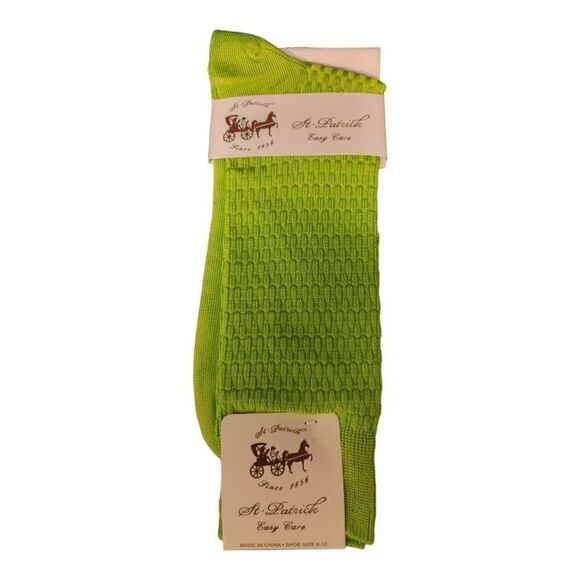 COPY - MEN'S ST. PATRICK SILKY DRESS SOCKS FASHION COLORS - Picture 1 of 2